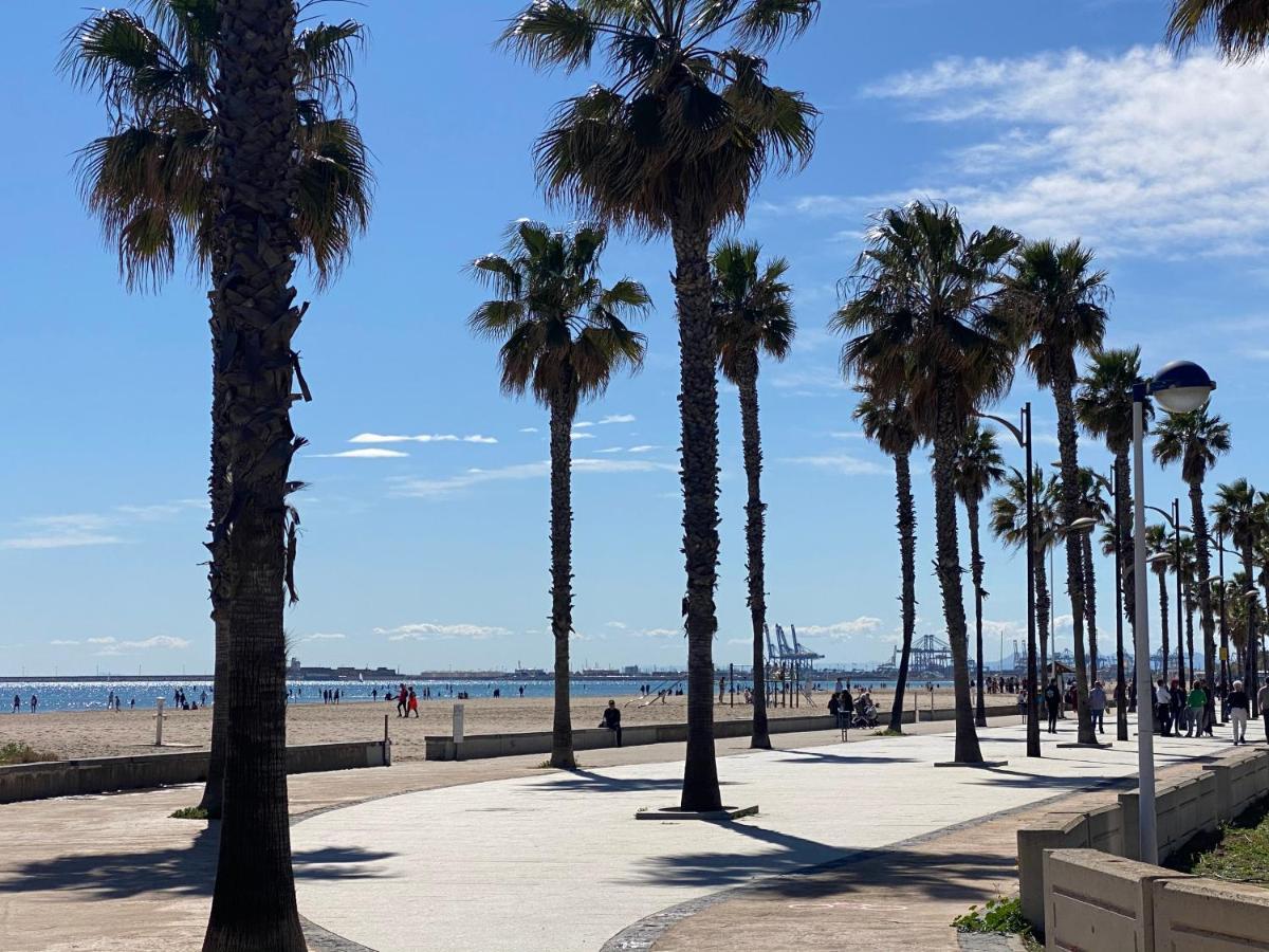 발렌시아 Alojamiento En Primera Linea De Playa Con Wifi 아파트 외부 사진