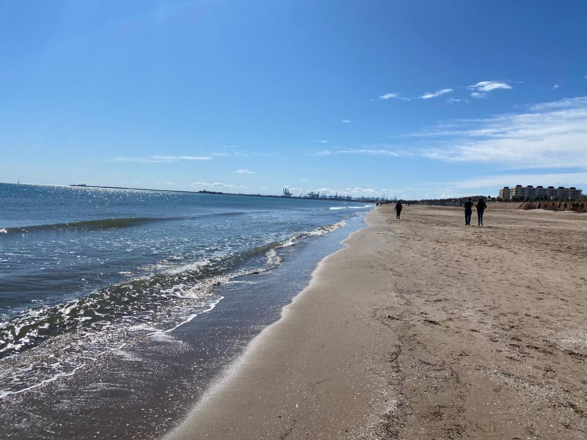 발렌시아 Alojamiento En Primera Linea De Playa Con Wifi 아파트 외부 사진