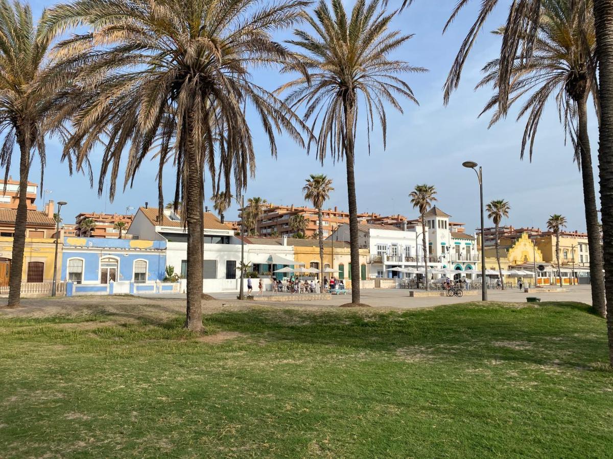 발렌시아 Alojamiento En Primera Linea De Playa Con Wifi 아파트 외부 사진